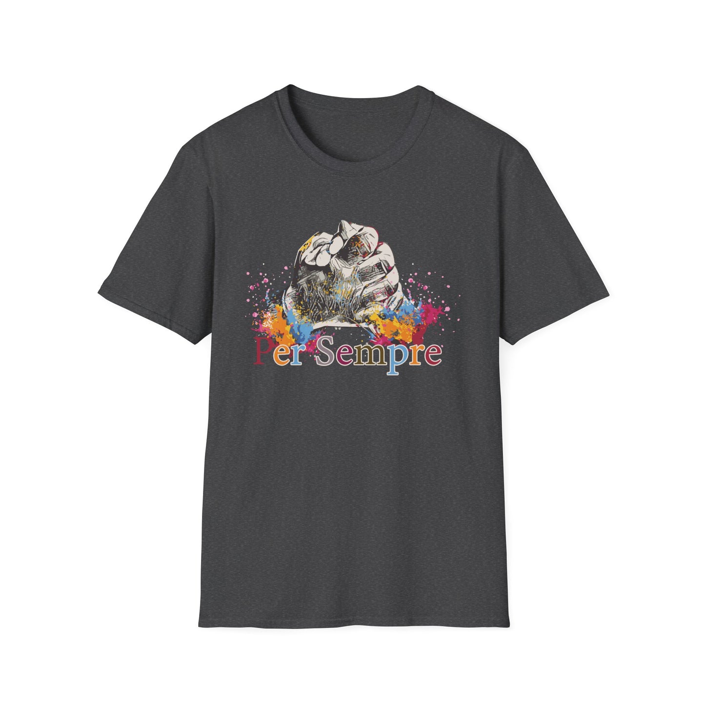 Colorful Paws Unisex T-Shirt - Pet Lovers Gift, Animal Art Tee, Cute Cat Shirt, Animal Rescue Apparel, Rainbow Pet Shirt