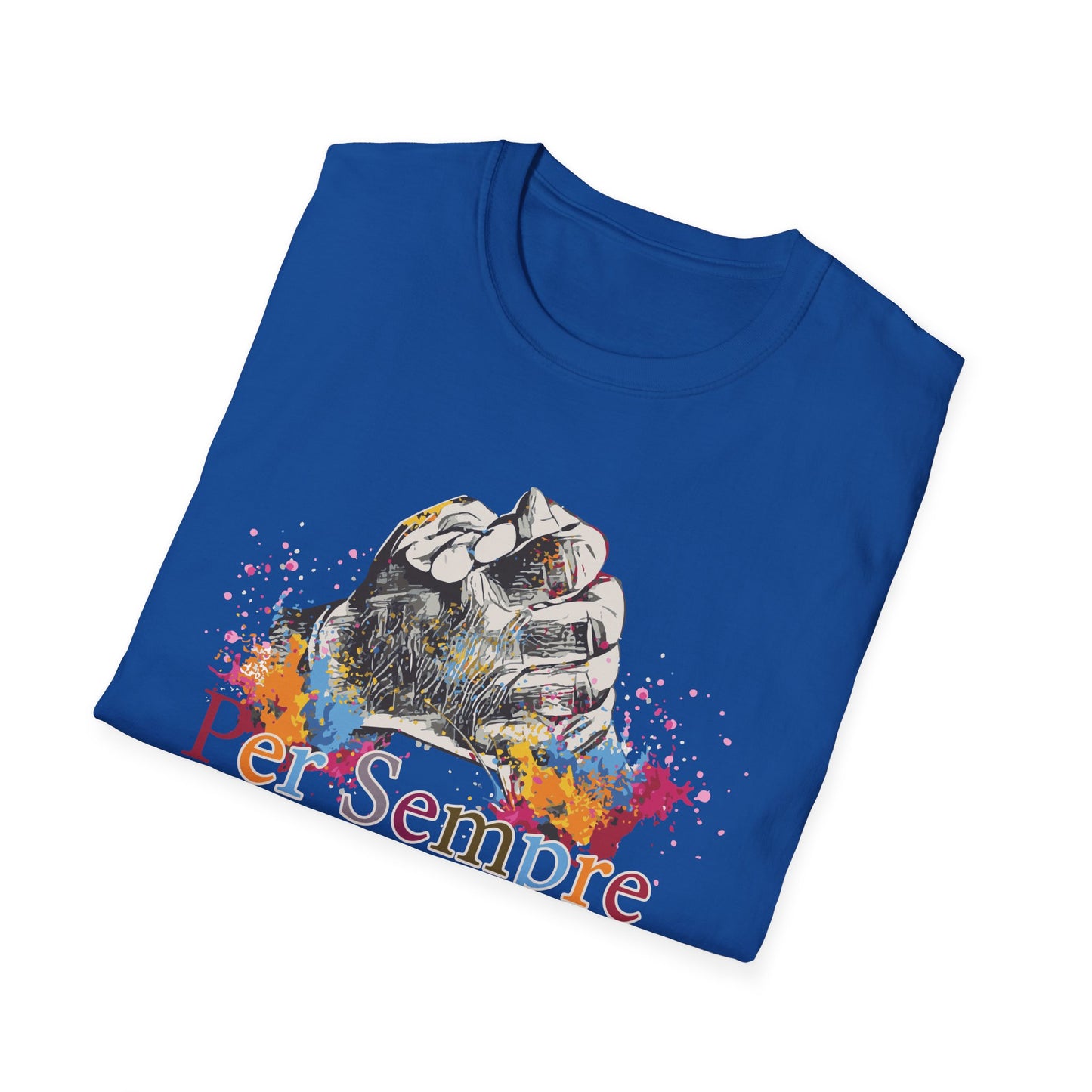 Colorful Paws Unisex T-Shirt - Pet Lovers Gift, Animal Art Tee, Cute Cat Shirt, Animal Rescue Apparel, Rainbow Pet Shirt