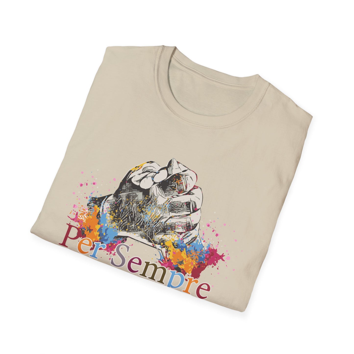 Colorful Paws Unisex T-Shirt - Pet Lovers Gift, Animal Art Tee, Cute Cat Shirt, Animal Rescue Apparel, Rainbow Pet Shirt