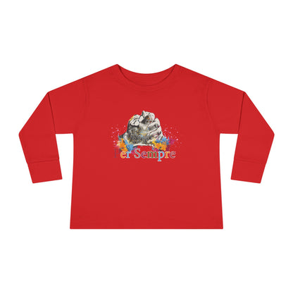 Colorful Toddler Long Sleeve Tee - Perfect for Fall, Everyday Wear, Birthdays, Playdates, Forever Love