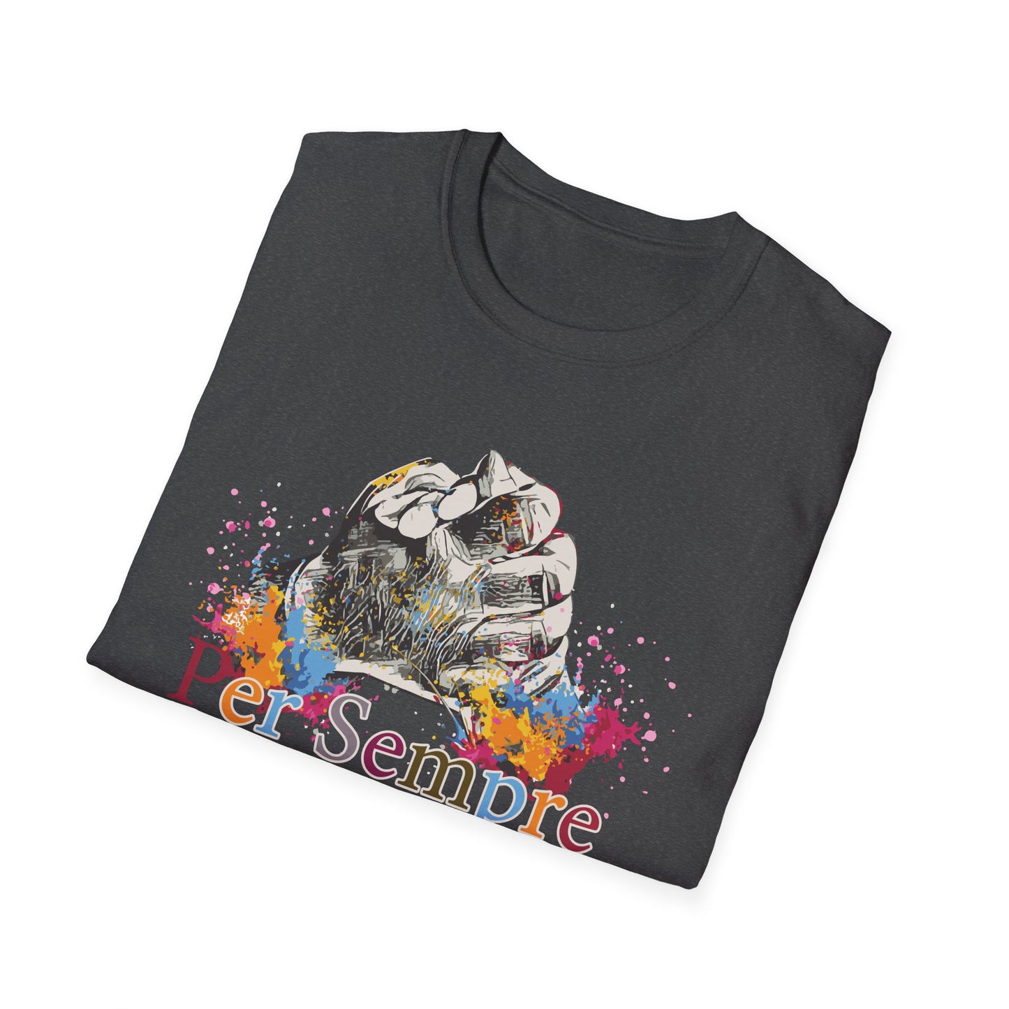 Colorful Paws Unisex T-Shirt - Pet Lovers Gift, Animal Art Tee, Cute Cat Shirt, Animal Rescue Apparel, Rainbow Pet Shirt