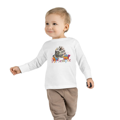 Colorful Toddler Long Sleeve Tee - Perfect for Fall, Everyday Wear, Birthdays, Playdates, Forever Love