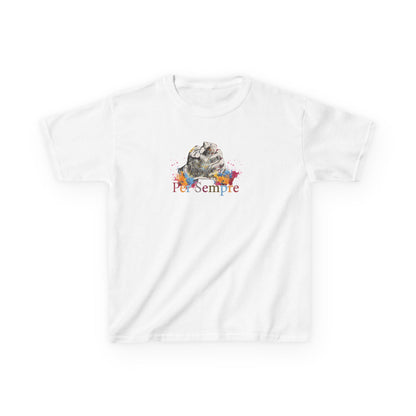 Colorful Pet Simple Kids Tee, Fun Animal Shirt for Children, Gift for Pet Lovers, Birthday Party Casual Wear, Cute Graphic Tee