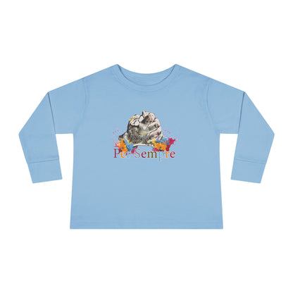 Colorful Toddler Long Sleeve Tee - Perfect for Fall, Everyday Wear, Birthdays, Playdates, Forever Love