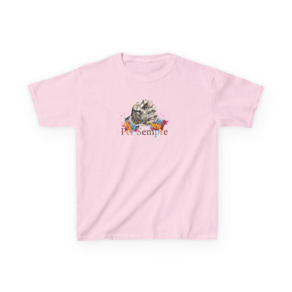 Colorful Pet Simple Kids Tee, Fun Animal Shirt for Children, Gift for Pet Lovers, Birthday Party Casual Wear, Cute Graphic Tee